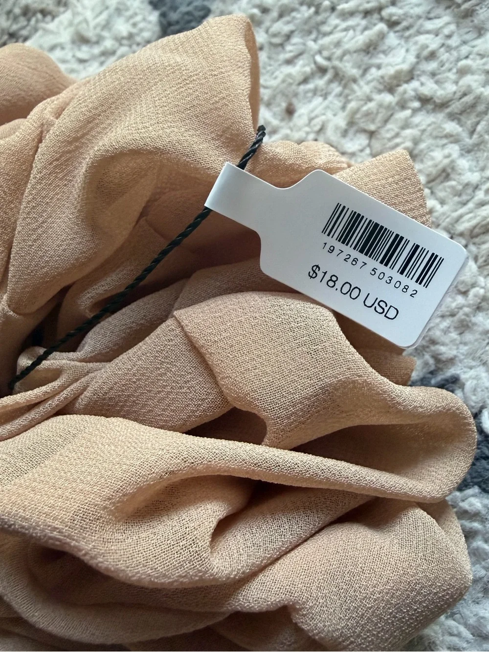 NWT Free People Chiffon Jumbo Scrunchie